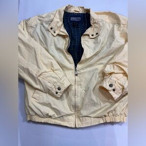 Vintage Lands' End Men's Light Cream /yellow Jacket